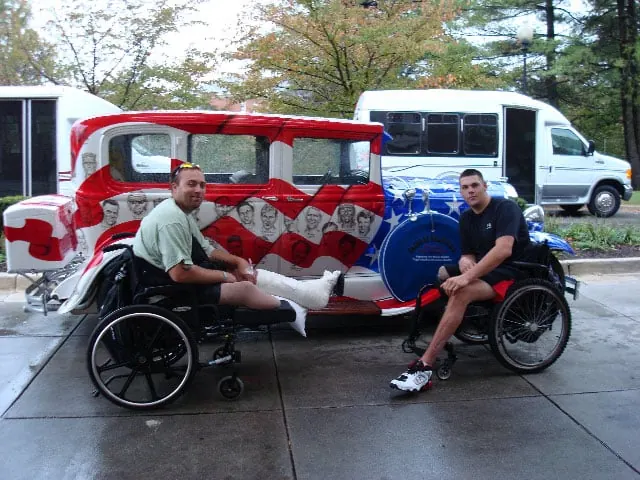 Oct 15th: Went to Walter Reed to pick up 15 wounded vets in rehab and took them to Fort Detrick for a day out picnic with the Nam Knights