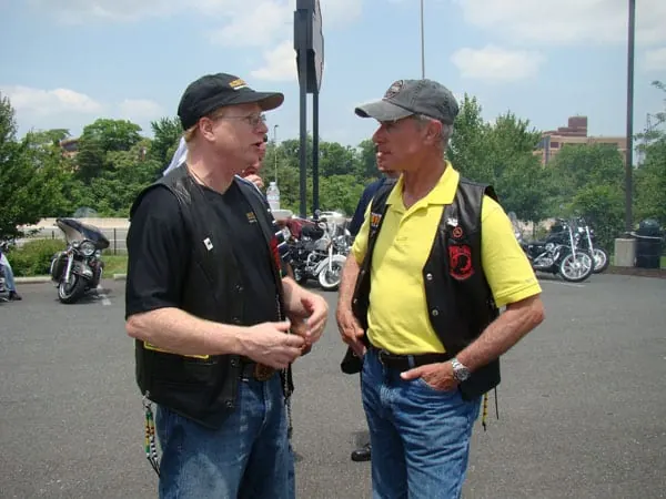 Great friendships, just shooting the breeze enjoy the day.