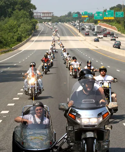Rt. 50 blocked off in honor of Sgt. Eric.