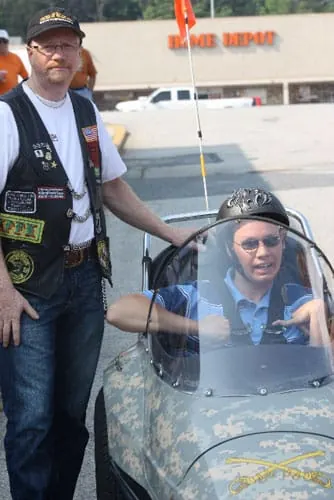 Sgt. Eric & Ted getting ready for the ride.