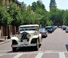 Beautiful car in the ride