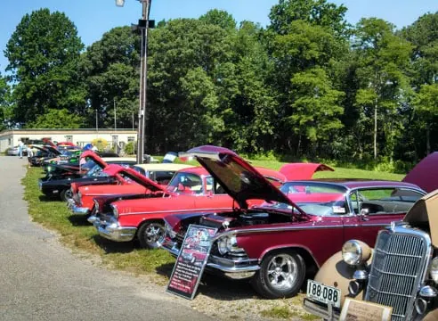 Plenty of nice cars in the car show.