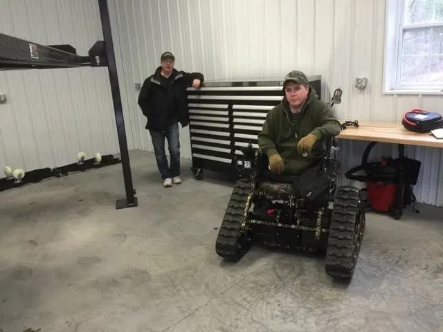Mark can now work on his cars as a hobby or for friends making some extra money.