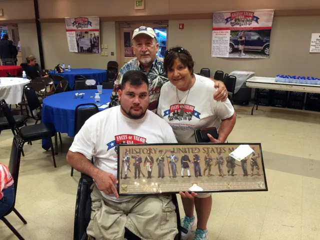 Sean with the History of the US Marines