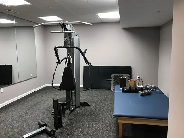 The finished exercise area