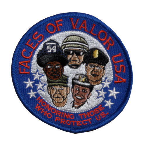 Faces of Valor patches for sale